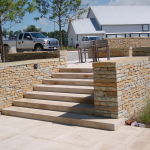 Indiana Limestone Snapped Sawed Steps